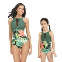 Xmarks Majka kćeri kupaći kostim Porodica podudaranje bikini set djevojke kupaće kostime zelene m