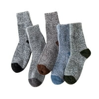 Do 65% OFF SHEPION Čarape za žene 5pairs Women & Muškarci Topla zimska čarape Patchwork debele pletene