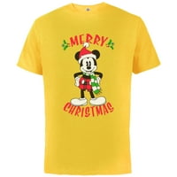 Disney Vintage Mickey Mouse Božićni odmor - Pamučna majica kratkih rukava za odrasle - CHOUSTROMIZIRANO