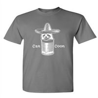 Coon - Unise pamučna majica majica, haljina, ugljen, XL