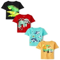 Dječje mjesto i dječake Toddler, grafička majica kratkih rukava, dječake, dječake, crne kameleon životinje