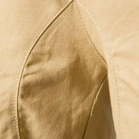 Eyicmarn Muškarci Teretne kratke hlače, elastična struka Čvrsta ljetna kratka kratke hlače s džepovima