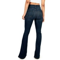Fjofpr Ženski traperice za žene za žene plus veličina visokih struka mršave jezive Jean dugme Stretch pantalone ženske hlače sa džepovima