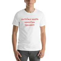 Rukom napisani certificirani zdravstveni obrazovanje Specijalistička majica kratkih rukava majica s