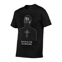 Muške Marilyn Manson - Chaos Ručno službena majica Soft Majica s kratkim rukavima Mala crna