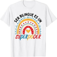 Smiješna španska učiteljica nastava dvojezičnija Latina majica bijela 2x-velika