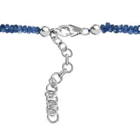 Trgovina LC rodirani okrugli perle Kyanite Plava ogrlica od perla u obliku perle Sterling srebrna za