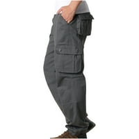 OZMMYAN muške teretne hlače modni casual tanki više džep ravno hlače na otvorenom napad hlače Sportske