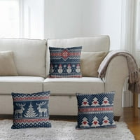 Božićni ukrasi za kućni božićni element Ispis posteljina s jastukom na kauču na kauču