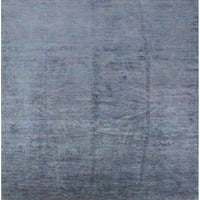 Ahgly Company Indoreni pravokutnik sredine vijek moderne azure plave orijentalne prostirke, uzorak uzorka
