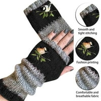 Zimske rukavice zazor jesen i novi stil trendi toplina šivanja vezene rukavice žene