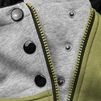 Ženski vrhovi Žene Modni čvrsti jakni Zipper džepni duks dugih rukava kaputice kaputice Odjeća za žene