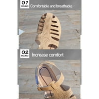 NestRelne za odrasle žene sandale sandale žene nove debele solirane sandale za žene meka kože zatvorene