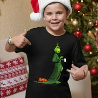 Grinch Christmas Retro Majica Novi dolazak Scoop vrat Dječji tee kostim za djecu veličine S-XL