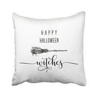 Winhome Happy Halloween vještica bacaju jastuk na poklopcu jastuka pokrivač kućišta jastučnici na dvije