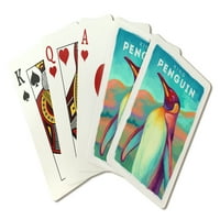 King Penguin, Vivid serija, lampionska preša, premium igraće karte, kartonski paluba s jokerima, USA