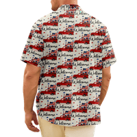 4. jula muške havajske majice USA Nacionalna zastava grafička 3D košulja 3D print plus veličina casual