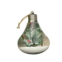 Mišuowi prozirna LED lampica ravna žarulja božićna tema ukras boce za boce kreativno DIY rođendanska