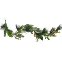 Sjevernolight 5 'lišće, bobica i cedar umjetni božićni vijenac - ulin