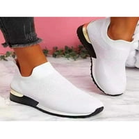 Ženske atletske cipele za šetnju klizne na čarape za čarape MESH udobne elastične radne casual cipele