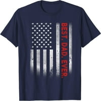 Tree Best Otac ikad sa američkim američkim poklonom zastava za majicu za očevu dan