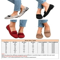 Ymiytan ženske lagane ležerne cipele dnevno klizanje na hodaju udobnosti stana sive -brown 4.5