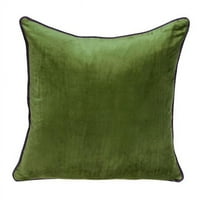 Homeroots Moss Green & Terra Cotta Reverzibilni baršunasto bacanje jastuka, više boja