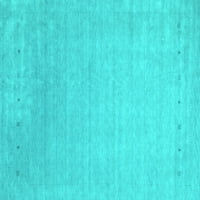 Ahgly Company Indoreni pravokutnik Sažetak tirkizne plave suvremene prostirke, 7 '9 '