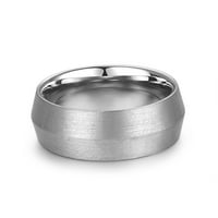 Volfram karbidni prsten za muškarce Žene čelične boje brušene završne prstene