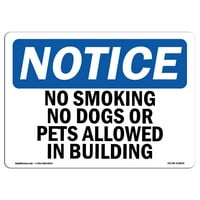 Noti znak - ne pušenje Nema pasa ili kućnih ljubimaca u zgradama