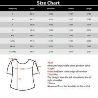 Ženske majice Personalizirani slatki tisak kratkih rukava V-izrez Top ratni džišne džepne vrhove