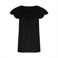 Ženska slatka babydoll-ova klirenca elegantna majica za žene trendi pune boje TESS DRESSY LJETNO DUVLE-sloj