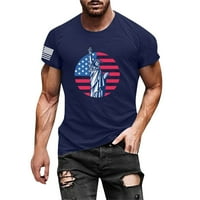 Muške majice Dan neovisnosti Ležerna Američka zastava Ispis kratkih rukava
