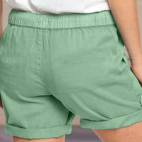 Ženske plus veličine klirence modne žene čipke plus veličine konopske kratke hlače joga sportske hlače