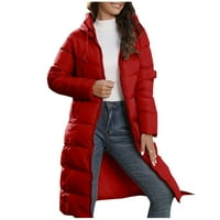 GDFUN ženska pamučna jakna, srednja dužina, mršav hladnjak zima - zimski kaputi za žene