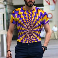 Yunmic Muška majica Čišćenje Muška moda Casual Muška unise Svakodnevna majica 3D Print Graphic Print