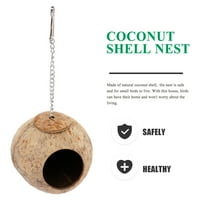 Ptice gnijezdo kokosovo školjke za papagare Budžigar i mali kućni ljubimac