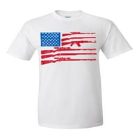 Patriotske američke zvijezde i pruge zastava SAD-a USA kratki rukav majica-bijeli-5xl