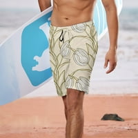 KANCHE MUŠKI ODBOR Skraćenice Muške ljetne modne ležerne havajske stile tiskane cvjetne hlače na plaži