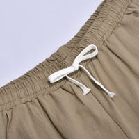 Žene cvjetni print ljeto nacrtajući otisci kratkih hlača plaže pamučne hlače za vježbanje džep pet bodova