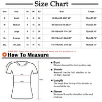 Patlollav Womens T-majice Ispiši Square Comfort labav bluza bez rukava prodaja ili čišćenje