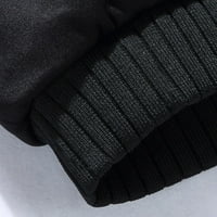 Muška zima topla kapuljača džemper kaput pletena termalna kardigan casual jakna crna xl