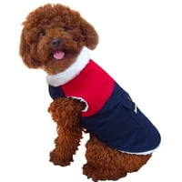Fleece obloženi pas zimski kaput, toplo hladno hladno hladno hladno vrijeme džemper sa džepom za džep za male srednje velike pse