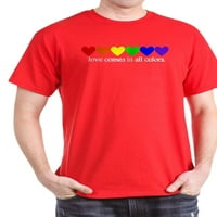 Cafepress - Love Rainbow tamna majica - pamučna majica