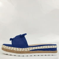 Žene Bowknot plaže Ljetne papuče Platformama Nagib cipele Plus cipele veličine