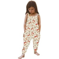 Djevojke toddlera Podustaće JEDAN ROMPER TUMPING SA POGLEDOM KUĆE Ljetne odjeće 1- godina