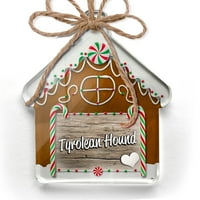 Ornament tiskani jedno oboren tirolski pas, pasmina pas Austrija Christmas Neonblond