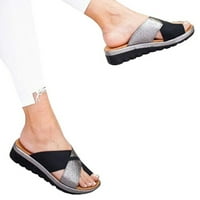 Penskeiy Women Dression Comfy platforme casual cipele Ljetna plaža Putni paperasti flip flops