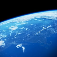Pogled na planetu Zemlje iz prostora koji prikazuje Novu Englesku i Sjeverni Atlantic Ocean, USA Poster