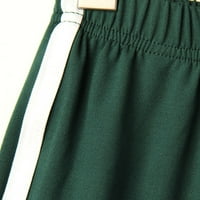 Dqueduo ženske kratke hlače moda plus veličine pune boje casual široke noge kratke hlače, rufffre labavi